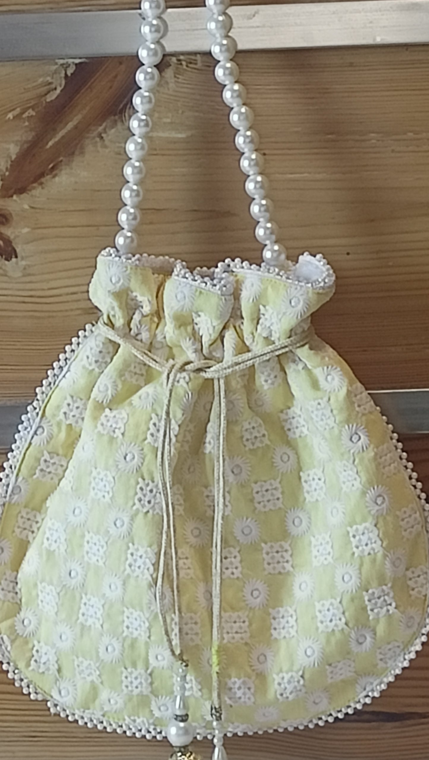 LEELA YELLOW POTLI BAG