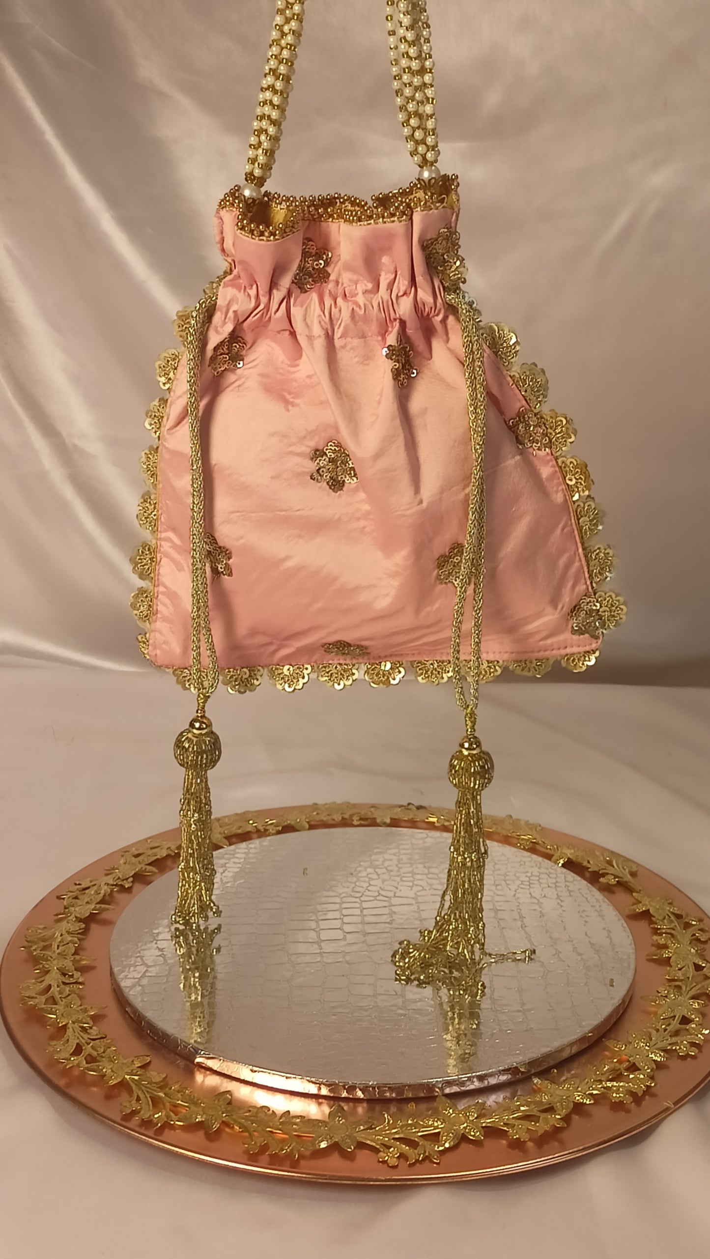 TIYARA PINK POTLI BAG