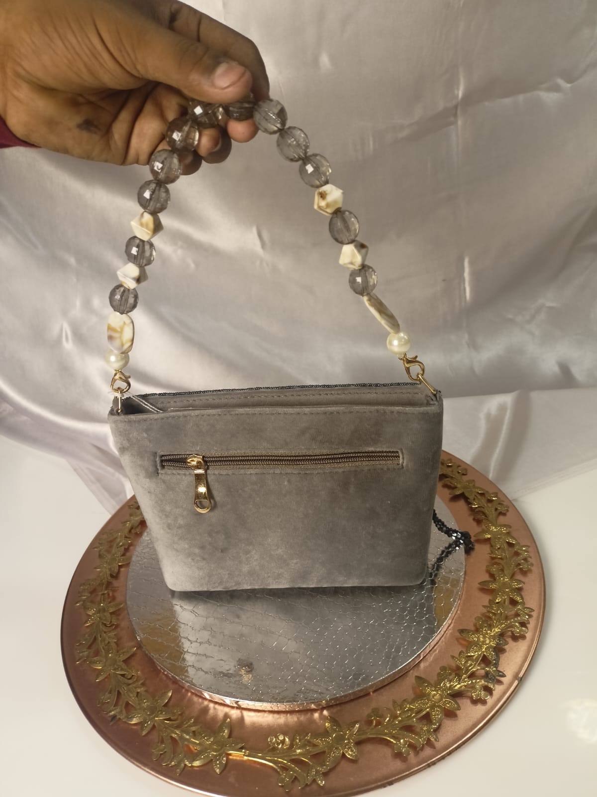 GREY STONE WORK CLUTCH