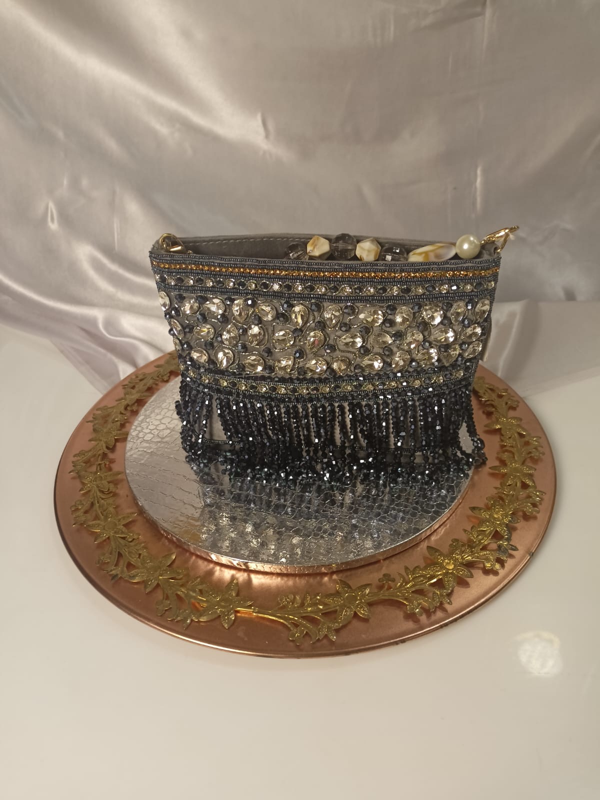 GREY STONE WORK CLUTCH