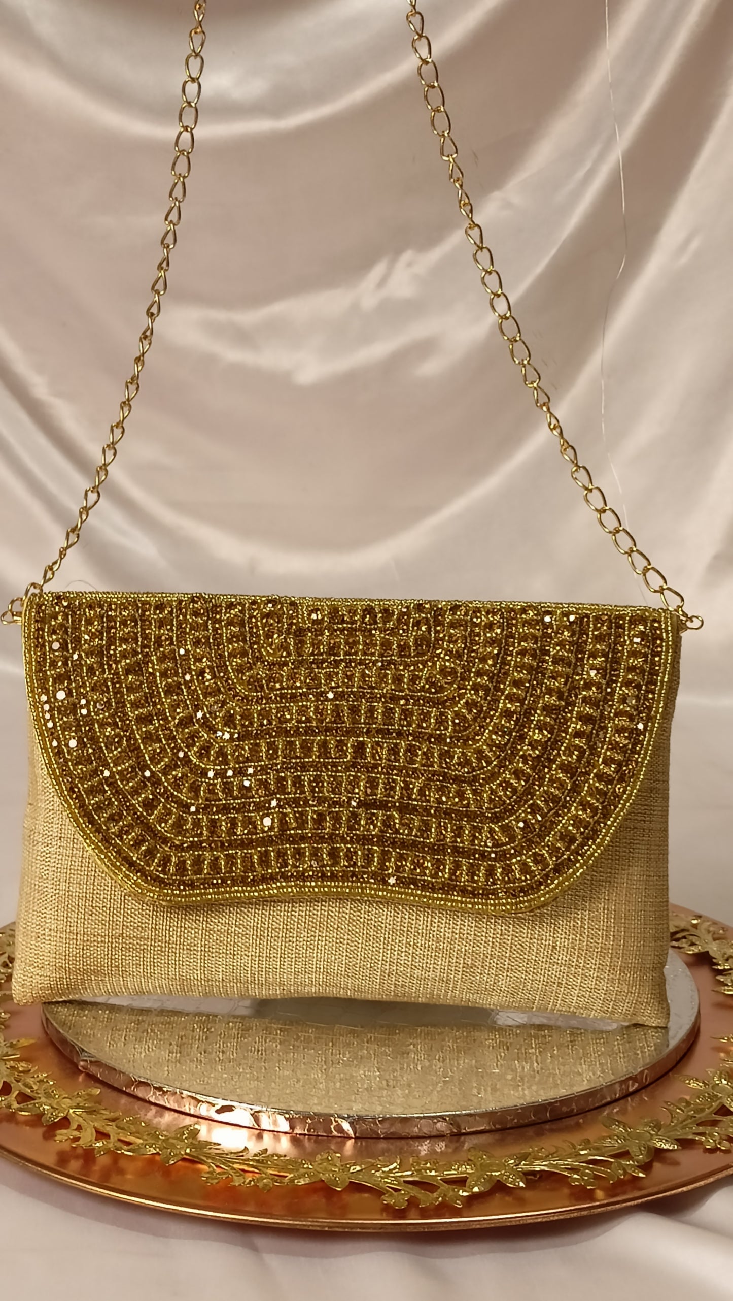 GOLDEN STONE FLAP CLUTCH