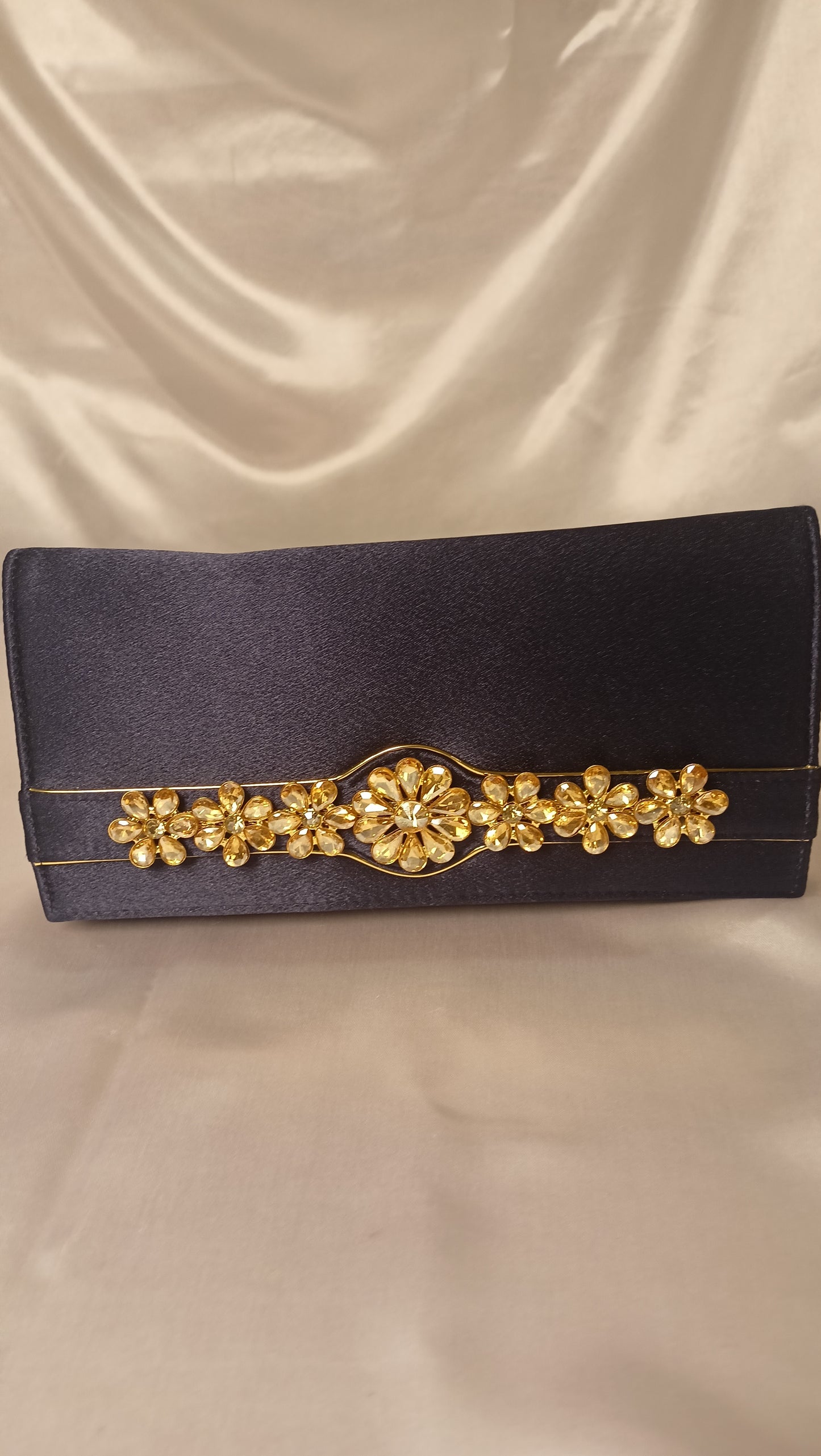 BLUE GOLDEN STONE FLAP CLUTCH